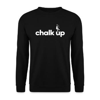 Chalk Up Boulderer - Unisex Sweatshirt - black - Front - Alina (178cm) & Michal (187cm)