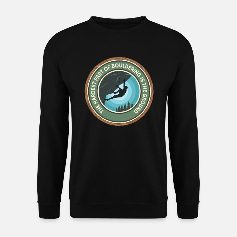 Bouldering Boulderer Bouldering - Unisex Sweatshirt - black