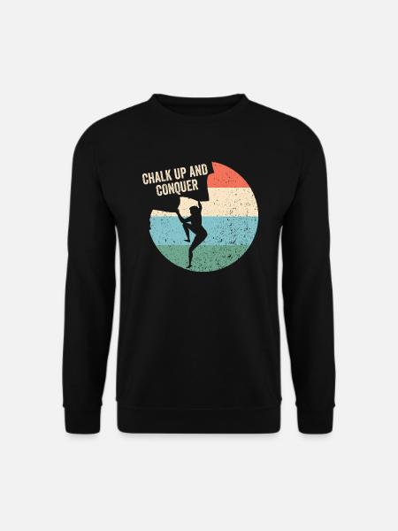 Boulderer Ankreiden Und Bezwingen - Unisex Pullover - Schwarz