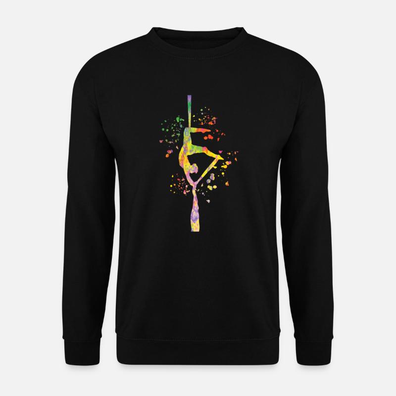 Vertikaltuch Luftakrobatik Aerial Silk - Unisex Pullover - Schwarz