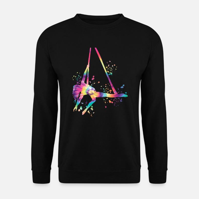 Vertikaltuch Luftakrobatik Aerial Silk - Unisex Pullover - Schwarz