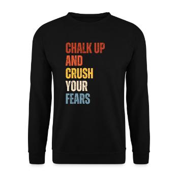 Bouldern Chalk Up Boulderer - Unisex Pullover - Schwarz - Vorne - Alina (178cm) & Michal (187cm)