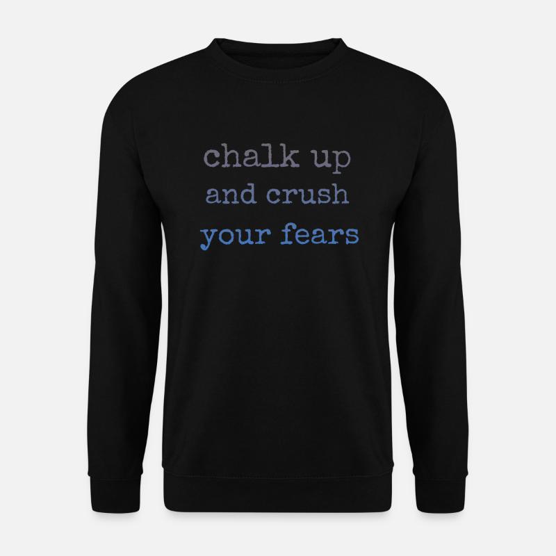 Bouldering Chalk Up Boulderer - Unisex Sweatshirt - black