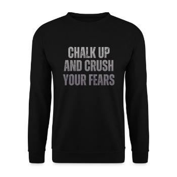 Bouldern Chalk Up Boulderer - Unisex Pullover - Schwarz - Vorne - Alina (178cm) & Michal (187cm)