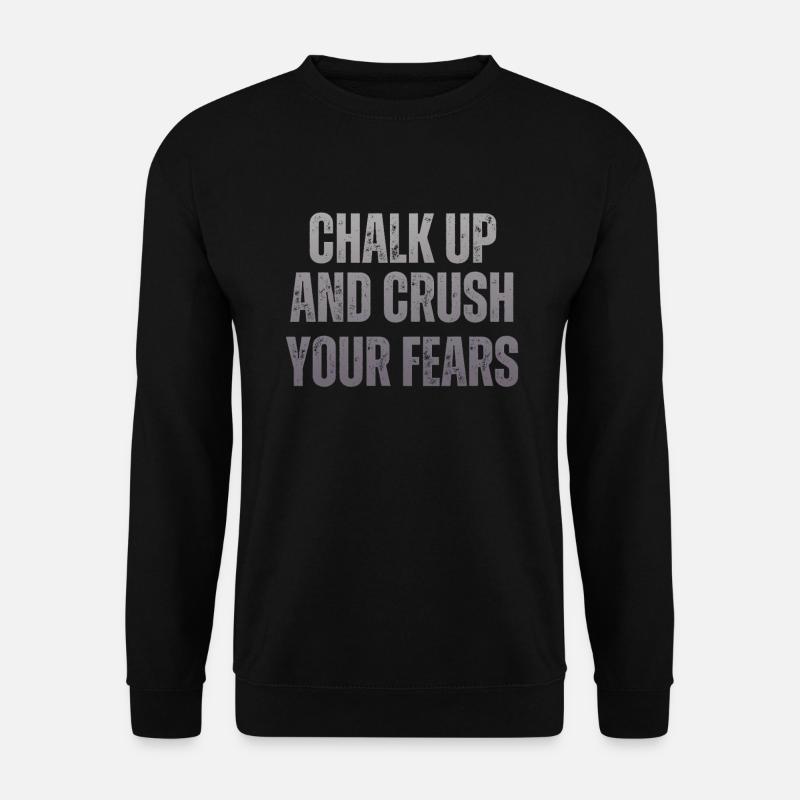 Bouldering Chalk Up Boulderer - Unisex Sweatshirt - black