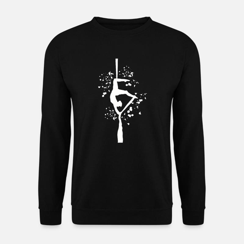 Vertical Cloth Aerial Acrobatics Aerial Silk - Unisex Sweatshirt - black