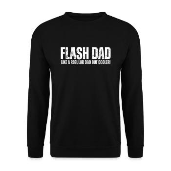Bloc Flash Papa Boulderer - Sweat-shirt Unisexe - noir - Devant - Alina (178cm) & Michal (187cm)