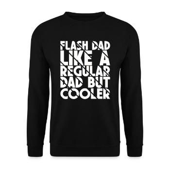 Bloc Flash Papa Boulderer - Sweat-shirt Unisexe - noir - Devant - Alina (178cm) & Michal (187cm)