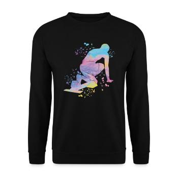 Sprinter Colorsplash Sprintender Sprint - Unisex Pullover - Schwarz - Vorne - Alina (178cm) & Michal (187cm)