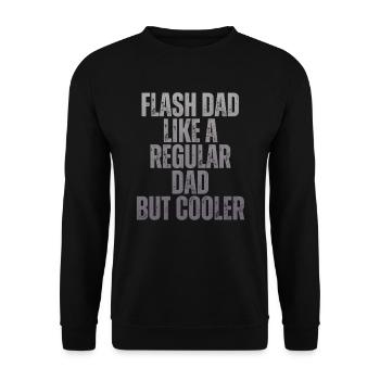 Bloc Flash Papa Boulderer - Sweat-shirt Unisexe - noir - Devant - Alina (178cm) & Michal (187cm)