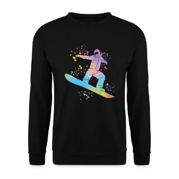 Snowboarder Snowboarding Snowboard - Sweat-shirt Unisexe - noir - Devant - Alina (178cm) & Michal (187cm)