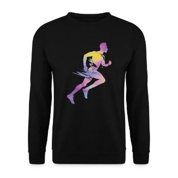 Sprinter Colorsplash Sprintender Sprint - Unisex Pullover - Schwarz - Vorne - Alina (178cm) & Michal (187cm)