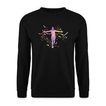 Marathonläufer Laufen Finisher Marathon - Unisex Pullover - Schwarz - Vorne - Alina (178cm) & Michal (187cm)