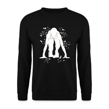 Sprinter Colorsplash Sprintender Sprint - Unisex Pullover - Schwarz - Vorne - Alina (178cm) & Michal (187cm)
