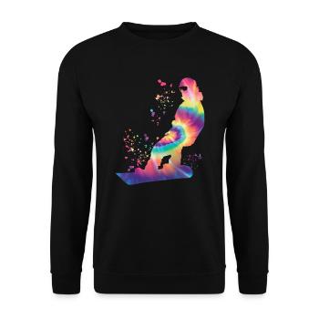 Snowboarder Snowboarding Snowboard - Sweat-shirt Unisexe - noir - Devant - Alina (178cm) & Michal (187cm)