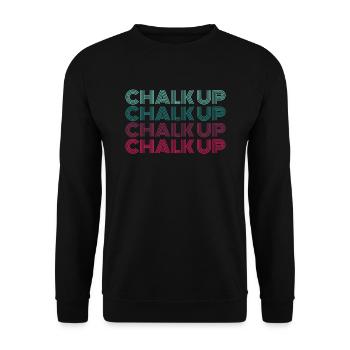 Boulderer Chalk Up Bloc - Sweat-shirt Unisexe - noir - Devant - Alina (178cm) & Michal (187cm)
