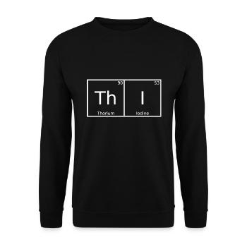 Thi Name Vorname Chemie Periodensystem Elemente - Unisex Pullover - Schwarz - Vorne - Alina (178cm) & Michal (187cm)