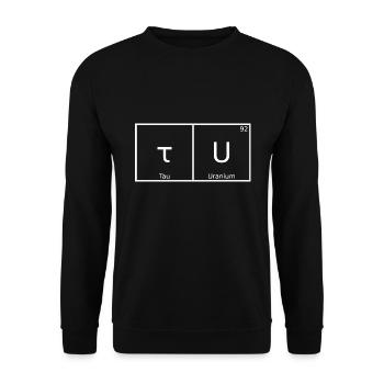 Tu Nom Prénom Chimie Éléments du tableau périodique - Sweat-shirt Unisexe - noir - Devant - Alina (178cm) & Michal (187cm)