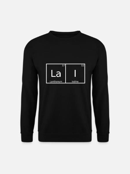 Lai Name First Name Chemistry Periodic Table Elements - Unisex Sweatshirt - black