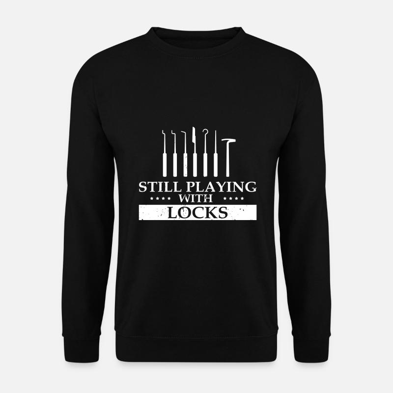 Lockpicking Experte Aufsperrdienst Schloss Papa - Unisex Pullover - Schwarz