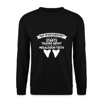 Fossil Archaeology Design Fossils Fossil Hunters - Unisex Sweatshirt - black - Front - Alina (178cm) & Michal (187cm)