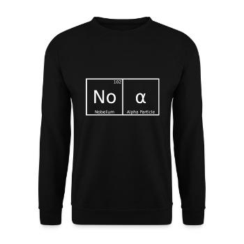 Noa Name First Name Chemistry Periodic Table Elements - Unisex Sweatshirt - black - Front - Alina (178cm) & Michal (187cm)