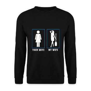 Drachenboot Trainer und Drachenboot - Unisex Pullover - Schwarz - Vorne - Alina (178cm) & Michal (187cm)
