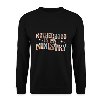 La maternité est mon ministère - Sweat-shirt Unisexe - noir - Devant - Alina (178cm) & Michal (187cm)