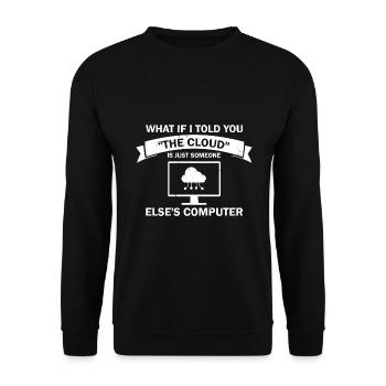 Conception de cybersécurité pour la sécurité informatique et les pirates informatiques - Sweat-shirt Unisexe - noir - Devant - Alina (178cm) & Michal (187cm)