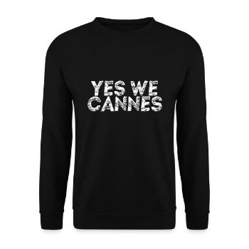 Yes We Cannes Gift Idea France - Unisex Sweatshirt - black - Front - Alina (178cm) & Michal (187cm)