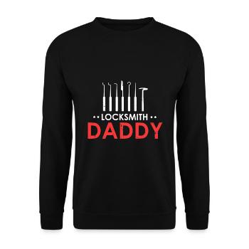 Service de déverrouillage Papa Serrurier Serrurier - Sweat-shirt Unisexe - noir - Devant - Alina (178cm) & Michal (187cm)