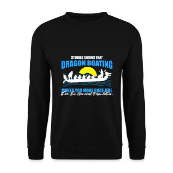 Chinese Boat Race for Dragon Boat Trainers - Unisex Sweatshirt - black - Front - Alina (178cm) & Michal (187cm)