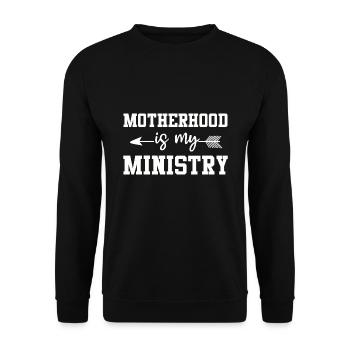 La maternité est mon ministère - Sweat-shirt Unisexe - noir - Devant - Alina (178cm) & Michal (187cm)