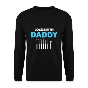 Service de déverrouillage Papa Serrurier Serrurier - Sweat-shirt Unisexe - noir - Devant - Alina (178cm) & Michal (187cm)