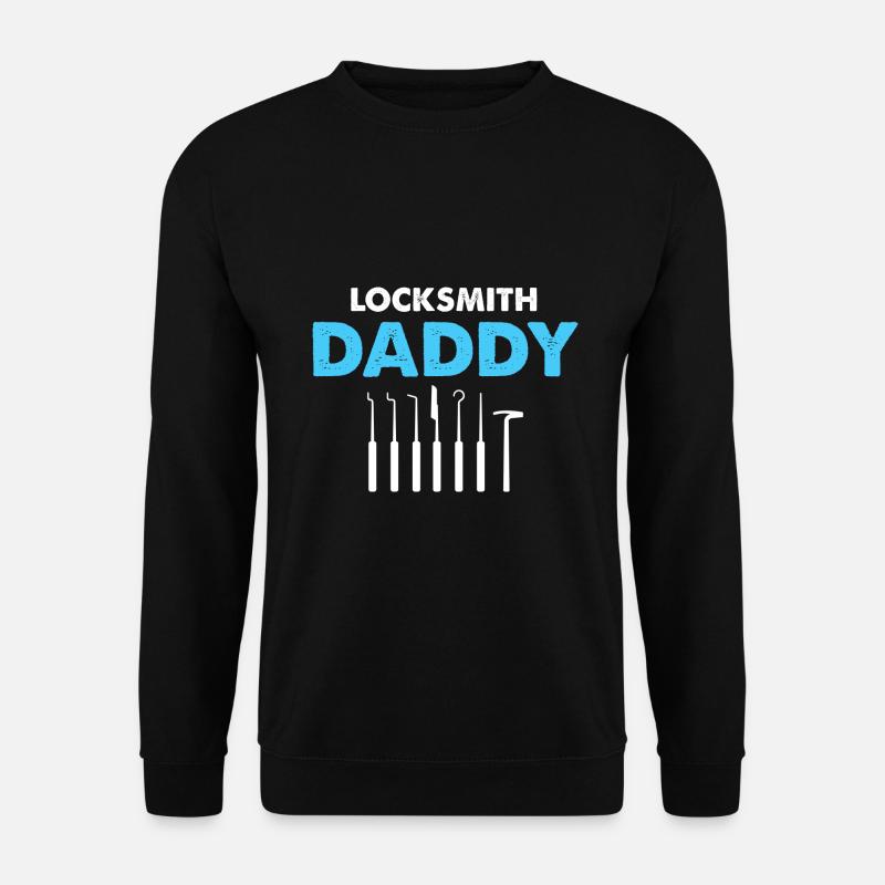 Aufsperrdienst Papa Schlüsseldienst Lockpicking - Unisex Pullover - Schwarz