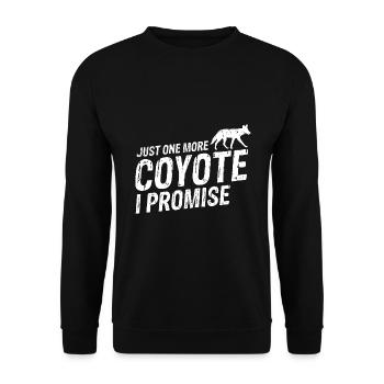 Conception de chasseur de coyote pour la chasse au coyote - Sweat-shirt Unisexe - noir - Devant - Alina (178cm) & Michal (187cm)