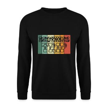 Sibling Brothers Journey - Unisex Sweatshirt - black - Front - Alina (178cm) & Michal (187cm)