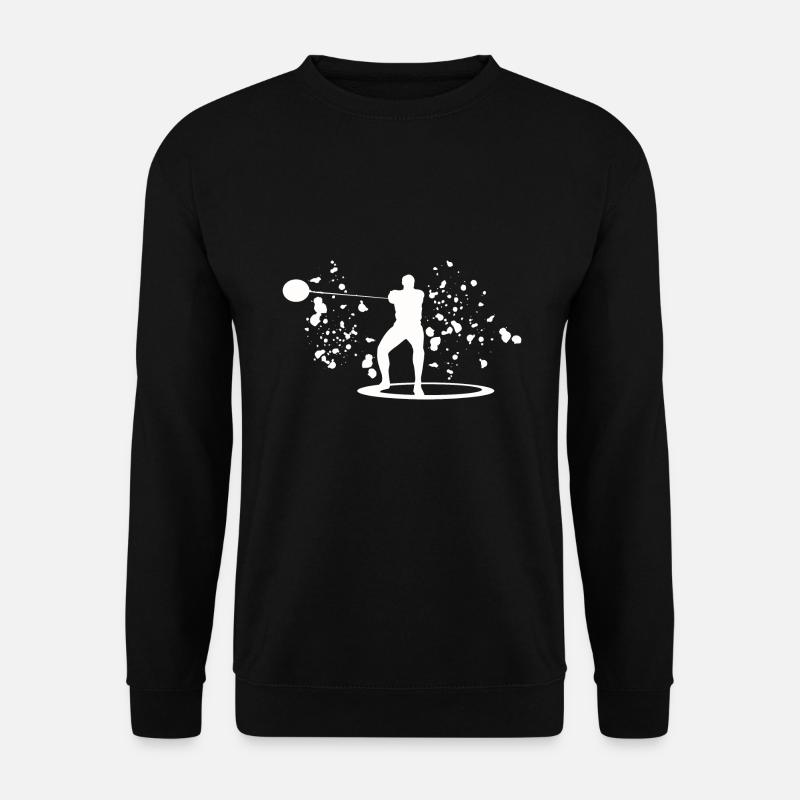 Hammerwerfer Colorsplash Hammerwerfen - Unisex Pullover - Schwarz