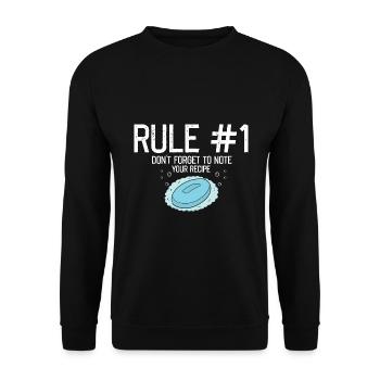 Homemade soap design for oil soap making - Unisex Sweatshirt - black - Front - Alina (178cm) & Michal (187cm)