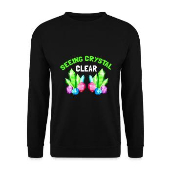 Recherche sur les roches et conception de roches à quartz - Sweat-shirt Unisexe - noir - Devant - Alina (178cm) & Michal (187cm)