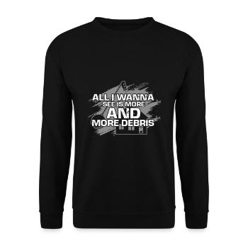 House Demolition and Renovation Design - Unisex Sweatshirt - black - Front - Alina (178cm) & Michal (187cm)