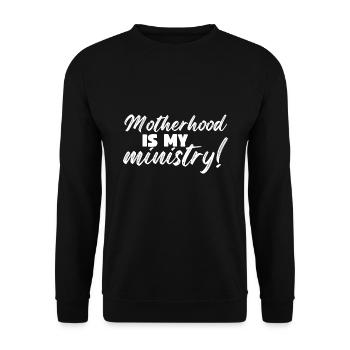 La maternité est mon ministère - Sweat-shirt Unisexe - noir - Devant - Alina (178cm) & Michal (187cm)