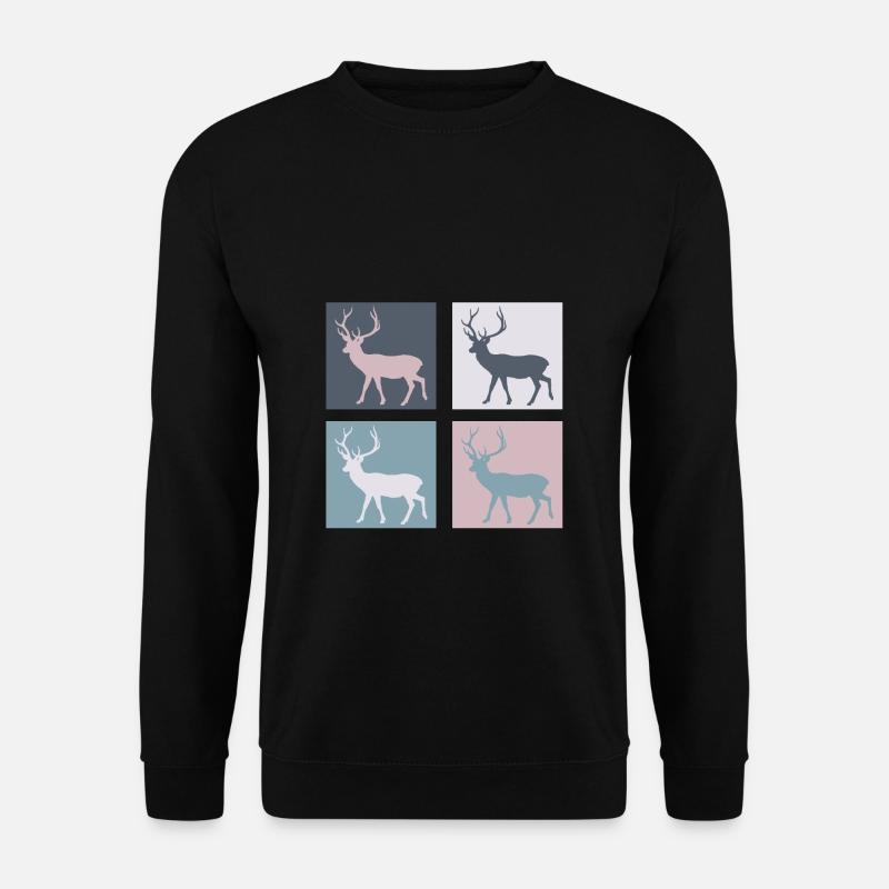 Cerf - Sweat-shirt Unisexe - noir