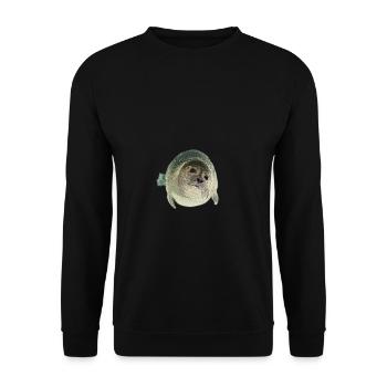 Seal - Unisex Sweatshirt - black - Front - Alina (178cm) & Michal (187cm)