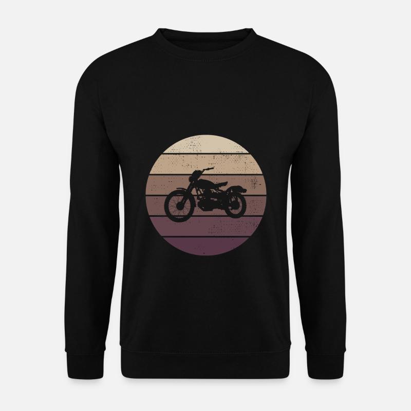 Retro - Motorcycle - Oldtimer - Cruising - Unisex Sweatshirt - black