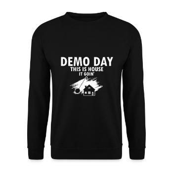 Démolition et rénovation de maisons - Sweat-shirt Unisexe - noir - Devant - Alina (178cm) & Michal (187cm)