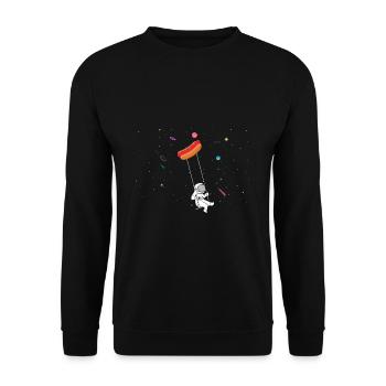 Hot Dog Lover Sausage Fast Food Hot dog food - Unisex Sweatshirt - black - Front - Alina (178cm) & Michal (187cm)
