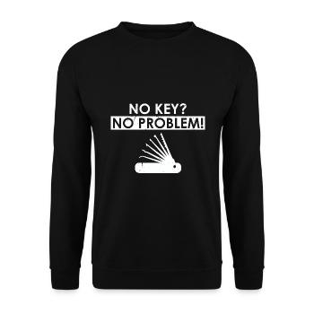 Conceptions de service de déverrouillage Lockpicking Lock Picking - Sweat-shirt Unisexe - noir - Devant - Alina (178cm) & Michal (187cm)