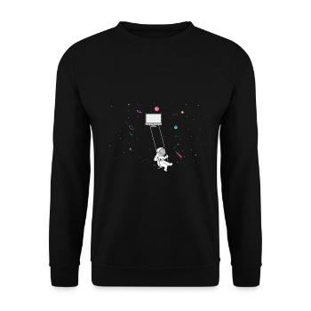 Cybersecurity Design for Hackers and Cyber Security - Unisex Sweatshirt - black - Front - Alina (178cm) & Michal (187cm)