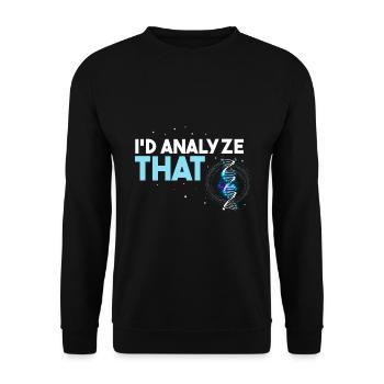 Forensischer Wissenschaftlicher Ermittler - Unisex Pullover - Schwarz - Vorne - Alina (178cm) & Michal (187cm)